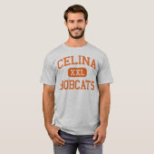 T-shirt Celina - chats sauvages - lycée - Celina le Texas (Devant entier)