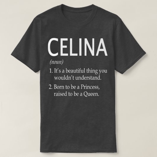 T-shirt Celina Nom Cadeau 148 (Design devant)