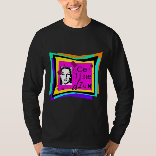 T-shirt Celine Dion - art pop (Devant)