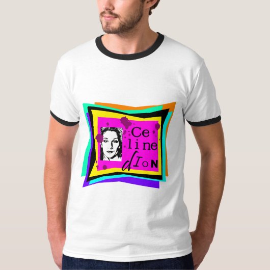 T-shirt Celine Dion - art pop (Devant)