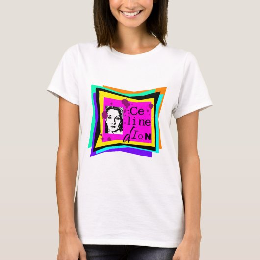 T-shirt Celine Dion - art pop (Devant)