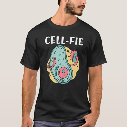 T-shirt Cell fie Biology Cell Phone Witty Sarcasm Meme Hum (Devant)