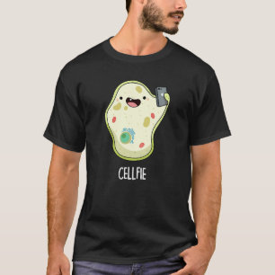 T-shirt Cellfie drôle Biologie Selfie Pun Dark BG