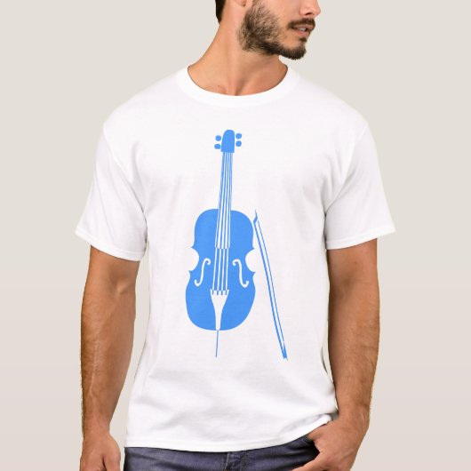 T-shirt Cello - Bleu Bébé (Devant)