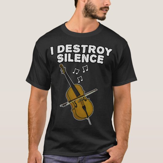 T-shirt Cello Cellist Cellin S2 (124) (Devant)