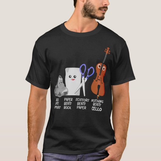 T-shirt Cello Cellist Cellin S2 (157) (Devant)
