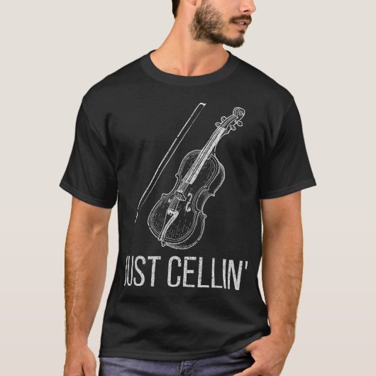 T-shirt Cello Cellist Cellin S2 (159) (Devant)