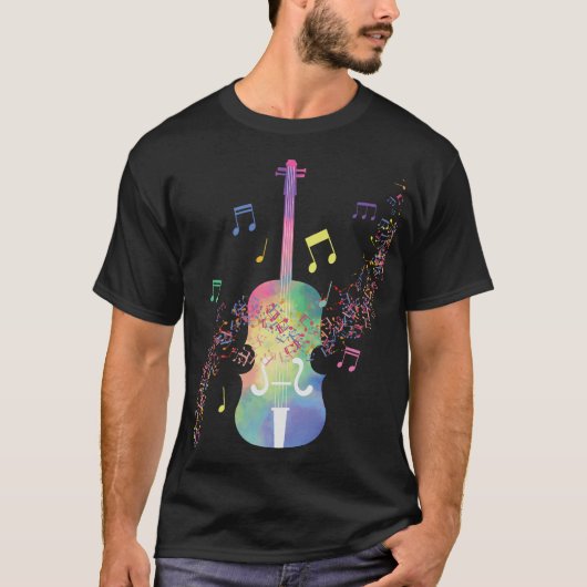 T-shirt Cello Cellist Cellin S2 (160) (Devant)