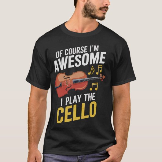 T-shirt Cello Cellist Cellin S2 (196) (Devant)