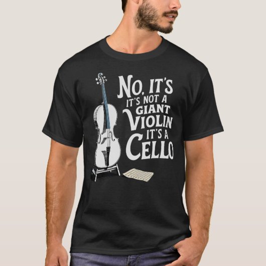 T-shirt Cello Cellist Cellin S2 (207) (Devant)