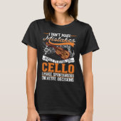 T-shirt Cello Creative Decisions Cello Player Cellist (Devant)