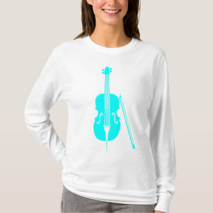 T-shirt Cello - Cyan