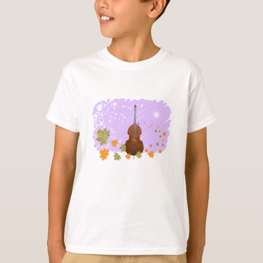 T-shirt Cello et automne (Devant)