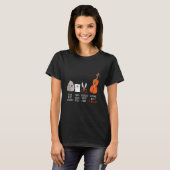 T-shirt Cello Leçons Cello Tuner Cello Chaînes Cello Elec (Devant entier)