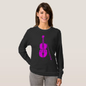 T-shirt Cello - Magenta (Devant entier)