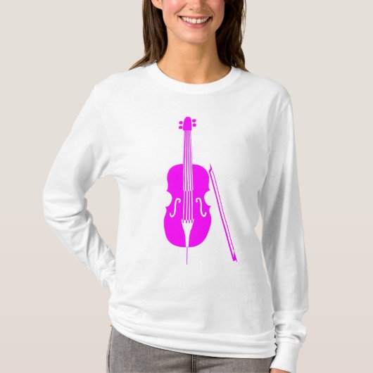 T-shirt Cello - Magenta (Devant)