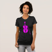 T-shirt Cello - Magenta (Devant entier)