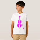 T-shirt Cello - Magenta (Devant entier)