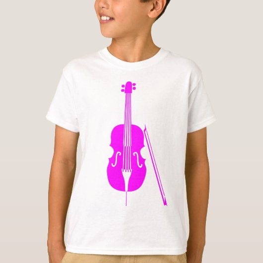 T-shirt Cello - Magenta (Devant)