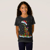 T-Shirt Cello Music Lover Correspondant Santa Hat Cello Ch (Devant entier)