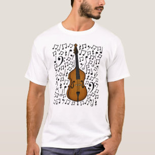 T-shirt Cello Musical Notes Cellist String Music Teacher
