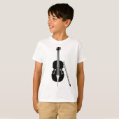 T-shirt Cello - Noir (Devant entier)