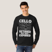 T-shirt Cello Retired Orchestra  Violincello Cellist (Devant entier)