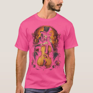 T-shirt Cello Skeleton Halloween Costume Orchestre Musique