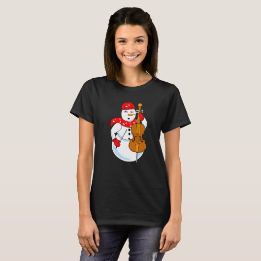 T-shirt Cello Snowman (Devant entier)
