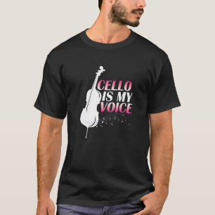 T-shirt Cello Voice Cellist Musical Instrument Orchestra M