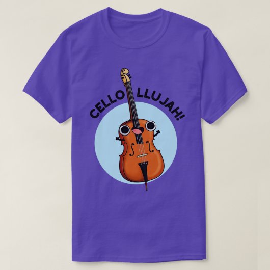 T-shirt Cellollujah Cute Cello Pun (Design devant)