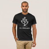 T-shirt cellulaire à singularité (noir) (Devant entier)