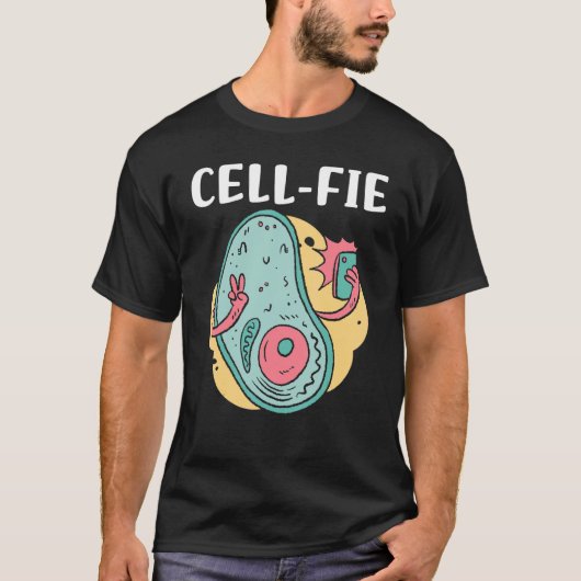 T-shirt Cellule de recherche Biologie Cellule Téléphone Wi (Devant)