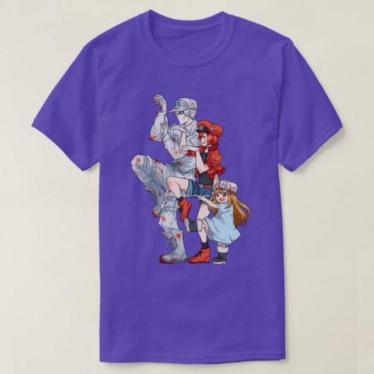 T-SHIRT CELLULES AU TRAVAIL (Design devant)