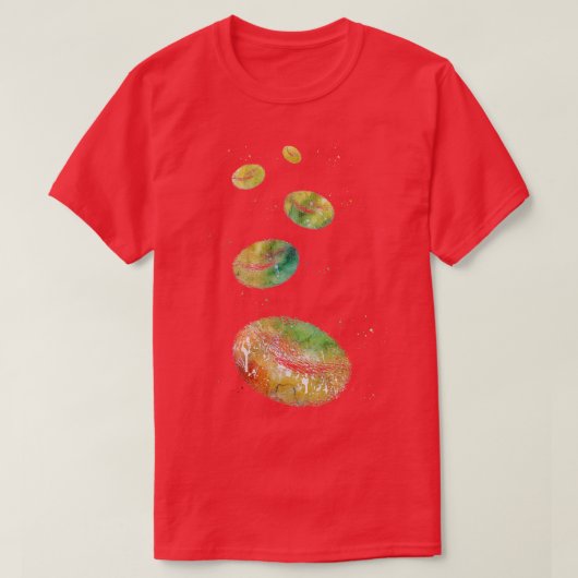 T-shirt Cellules de sang rouges (Design devant)