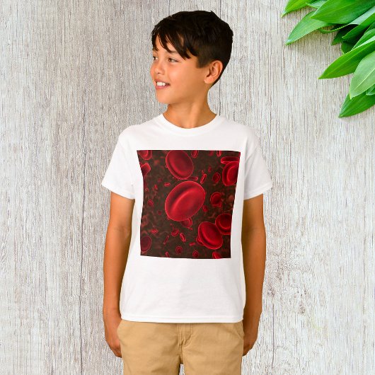 T-shirt Cellules de sang rouges