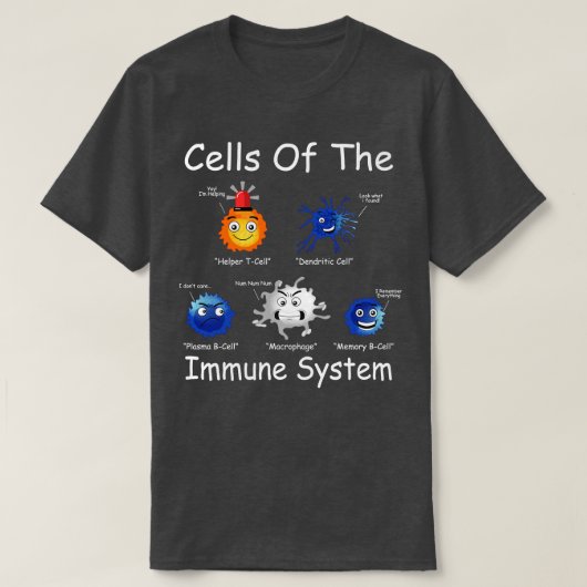 T-shirt Cellules Du Système Immunitaire (Design devant)