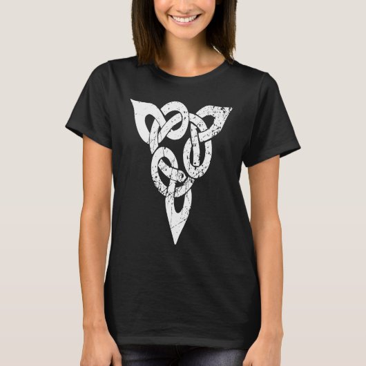 T-shirt Celtic Knot Mythology Valhalla Odin Viking distres (Devant)