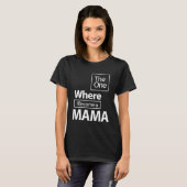 T-shirt Celui où je deviens maman Mère cadeau (Devant entier)
