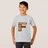 T-shirt cendre enfants CHOCOLAT FLORIDA SPORT (Devant entier)