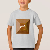T-shirt cendre Enfants CHOCOLAT USA (Devant)