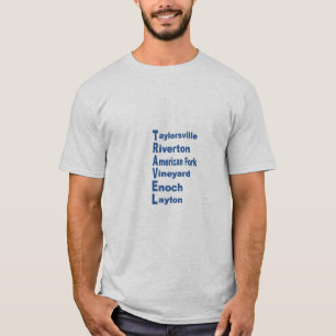 T-shirt cendre homme TRAVEL UTAH