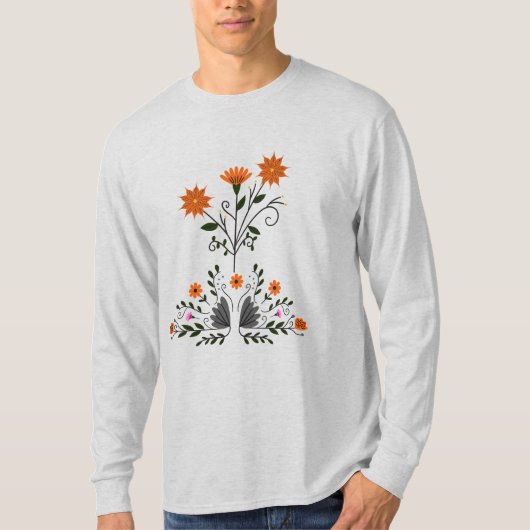 T-shirt Cendres florales contemporaines (Devant)