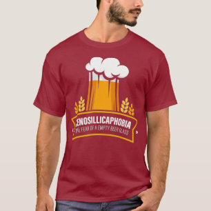 T-shirt Cénosillicaphobia Bière artisanale Boire