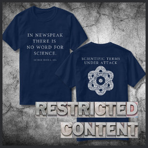 T-shirt Censure de la science Citation gratuite d'Orwell