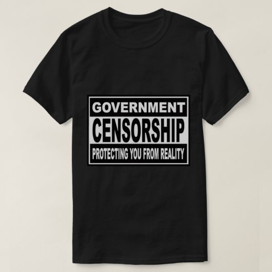 T-shirt Censure gouvernementale (Design devant)