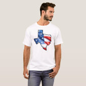 T-SHIRT CENT POUR CENT AMÉRICAIN DU TEXAS (Devant entier)
