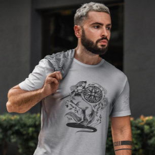 T-shirt Centaur Dark Art Nouveau