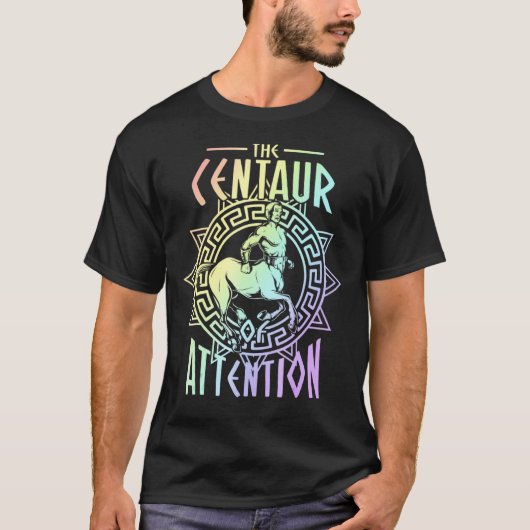 T-shirt Centaur D'Attention Histoire Pun Enseignant (Devant)