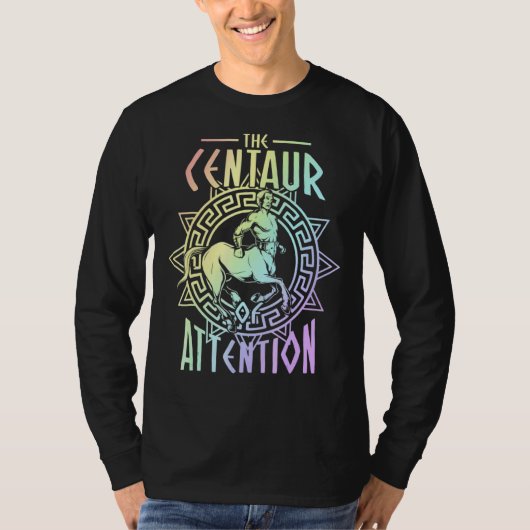 T-shirt Centaur D'Attention Histoire Pun Enseignant (Devant)